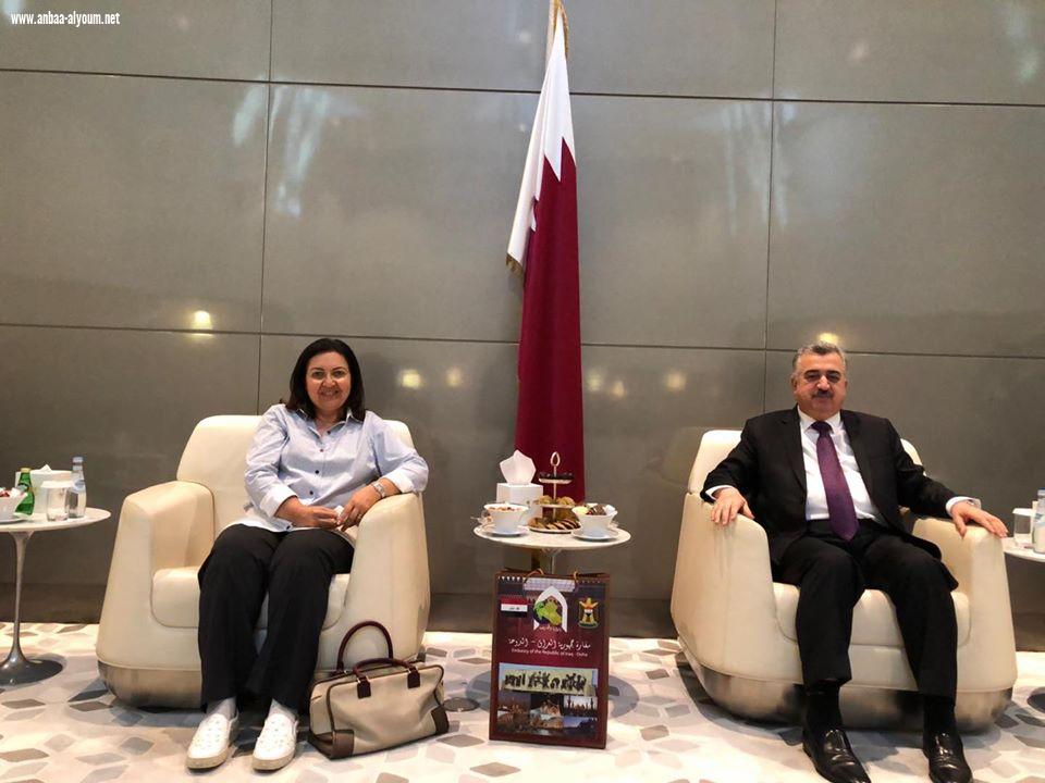 السيدة الاولى تعزي السفير عمر البرزنجي بمكالمة هاتفية