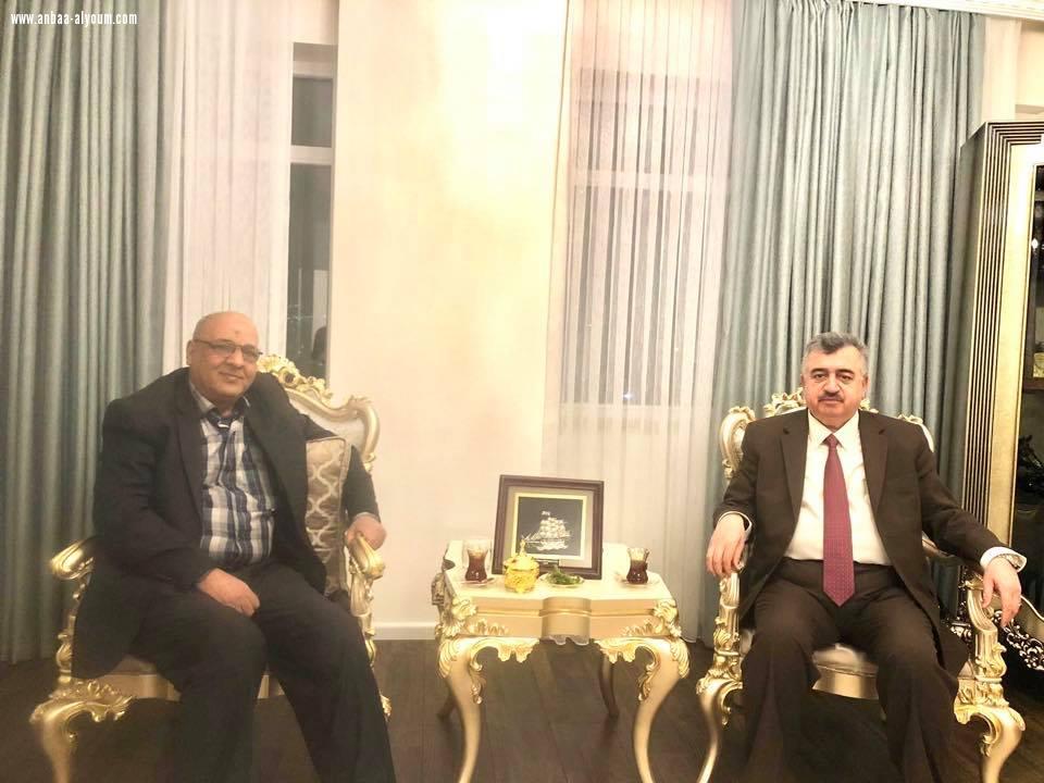 السفير عمر البرزنجي يستقبل السيد بسام صالح المعامري