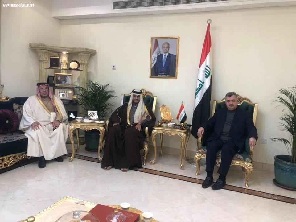 السفير عمرالبرزنجي يستقبل سعادة الشيخ فهد بن عبدالله بن سعود آل ثاني في دار السكن