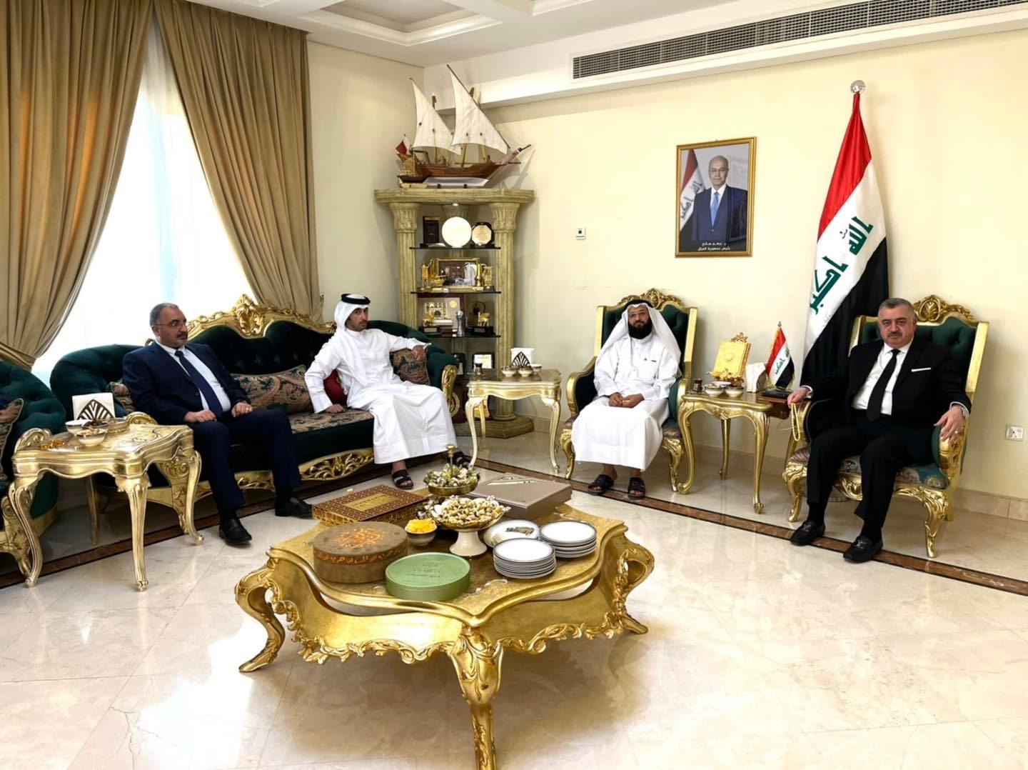 السفير عمر البرزنجي يستقبل المهنئين بعيد الفطر المبارك في دار السكن في اليوم الثاني للعيد 