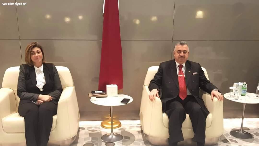 السفير عمر البرزنجي يستقبل معالي وزيرة الهجرة والمهجرين في جمهورية العراق