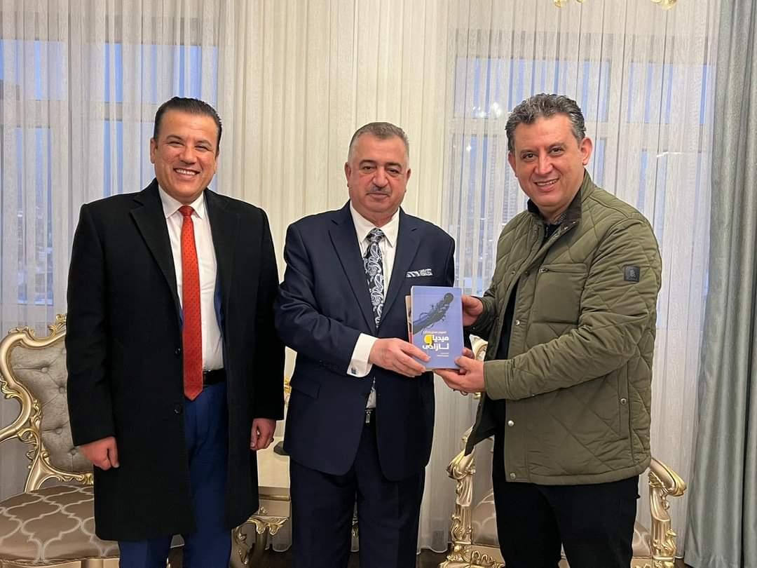 السفير عمر البرزنجي يستقبل  السيد دلير محمد صالح رئیس منظمة السلام الخیریة العضو الدولیة