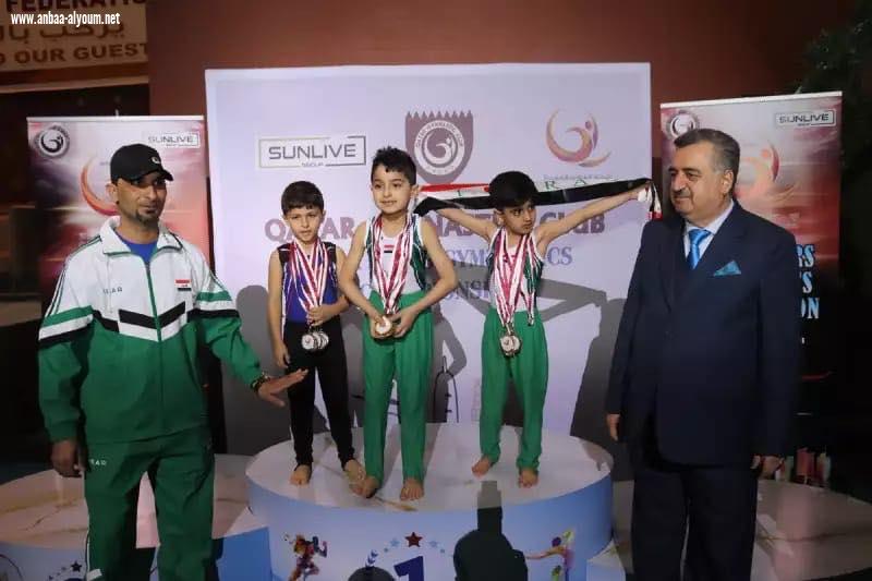 السفير عمر البرزنجي يحضر بطولة الاندية الدولية الأولى للجمباز ومحافظة ميسان العزيزة تمثل العراق