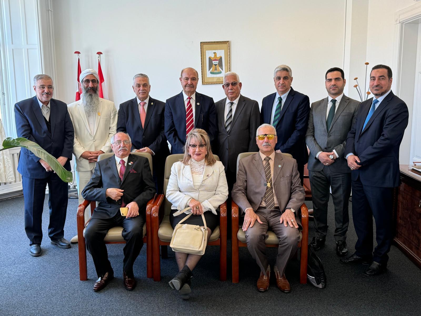 رئيس بعثة العراق في الدنمارك  يستقبل ممثلين عن الصابئة المندائيين في العاصمة الدنماركية   كوبنهاكن