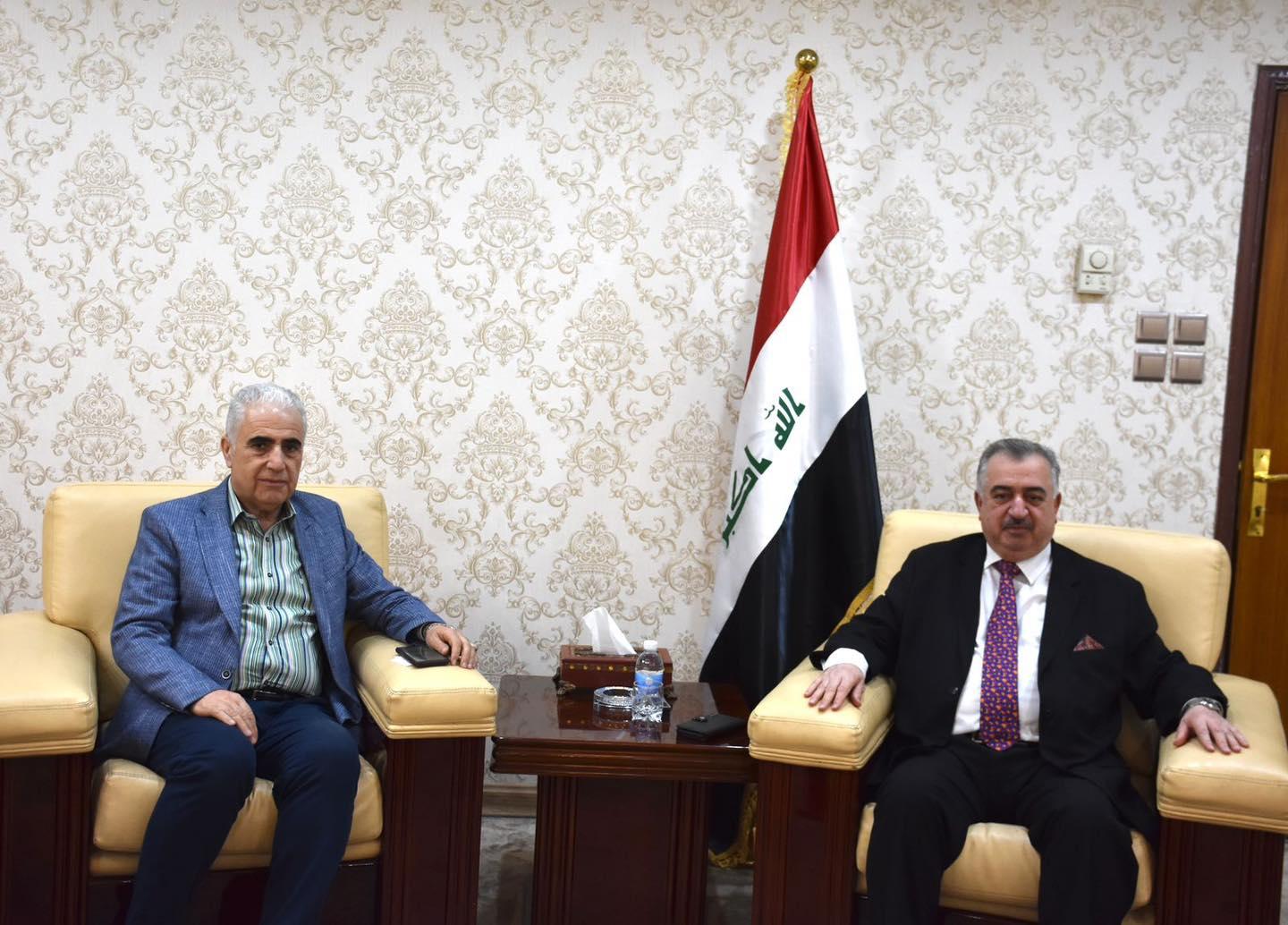 الوكيل البرزنجي يستقبل السيد شورش حسين أحمد/ المستشار في مجلس النواب 