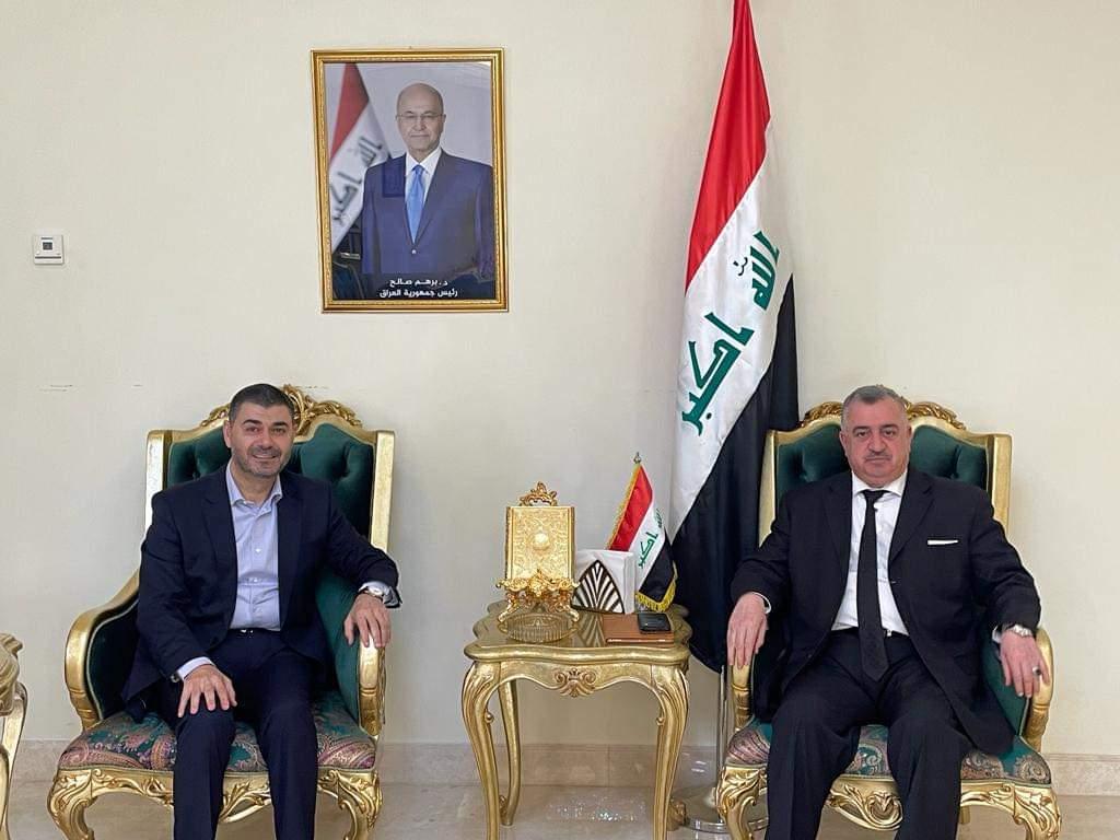 السفير البرزنجي يستقبل الاستاذ حيدر الملا عضو مجلس النواب السابق