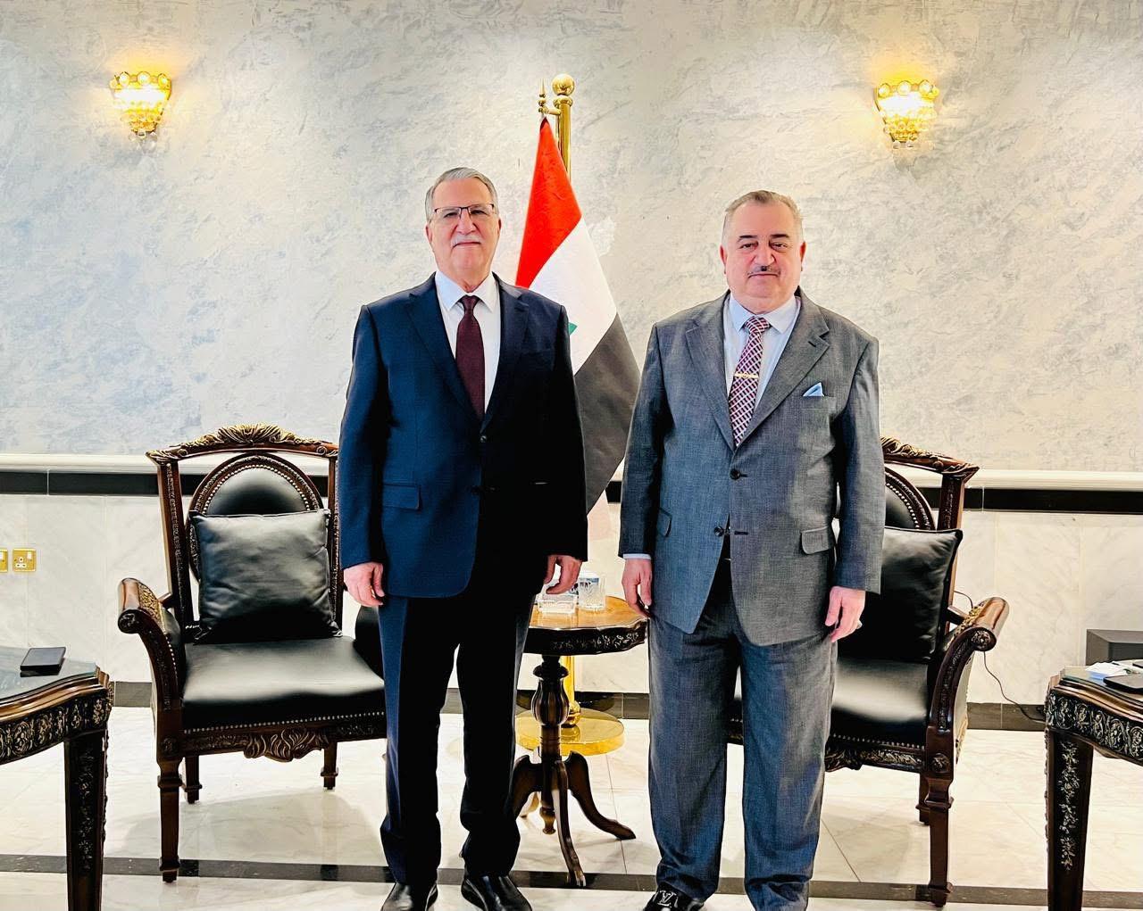 سفير جمهورية العراق لدى المملكة الأردنية الهاشمية يستقبل النائب العراقي السابق الدكتور ظافر العاني