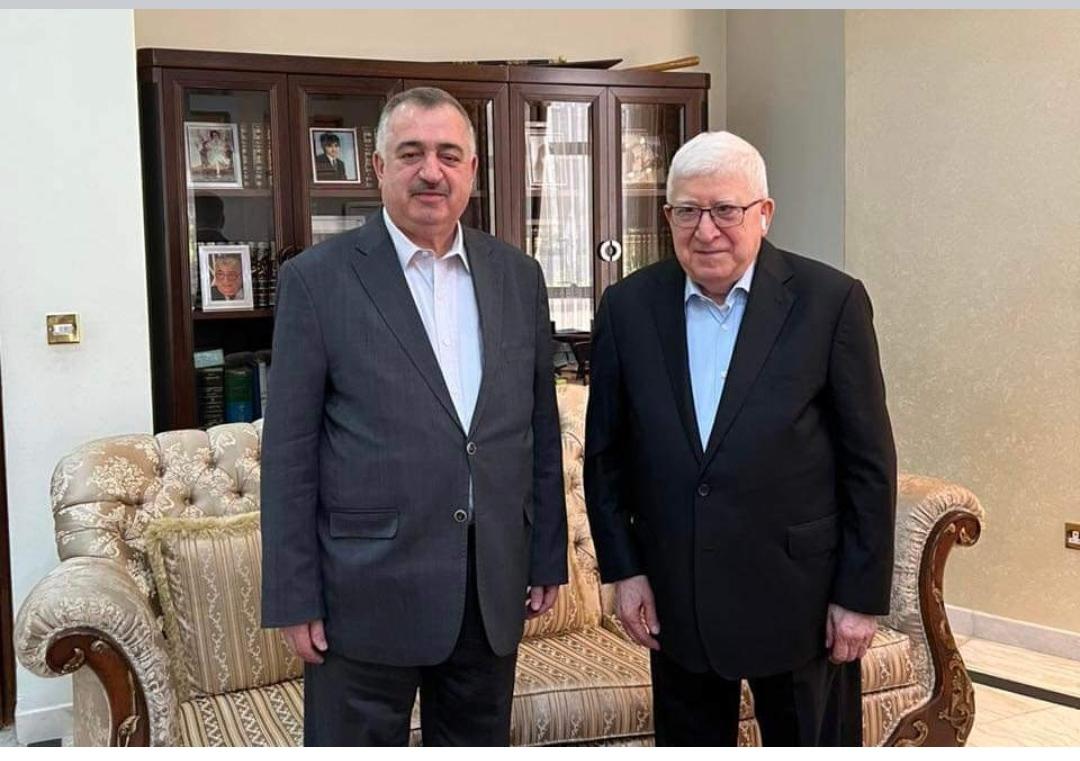 رئيس الجمهورية الأسبق الدكتور فؤاد معصوم يستقبل عمر البرزنجي وكيل وزارة الخارجية