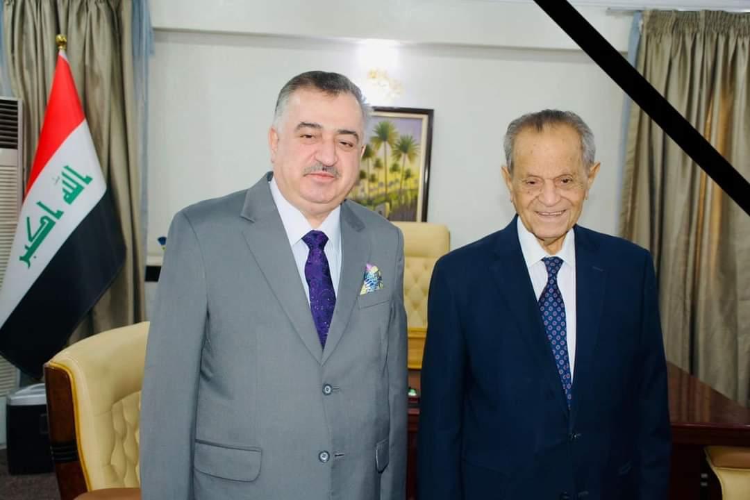 تعزية ومواساة من وكيل وزارة الخارجية السيد عمر البرزنجي الى عائلة المرحوم الأستاذ الدكتور محمد الحاج حمود  هذا نصها