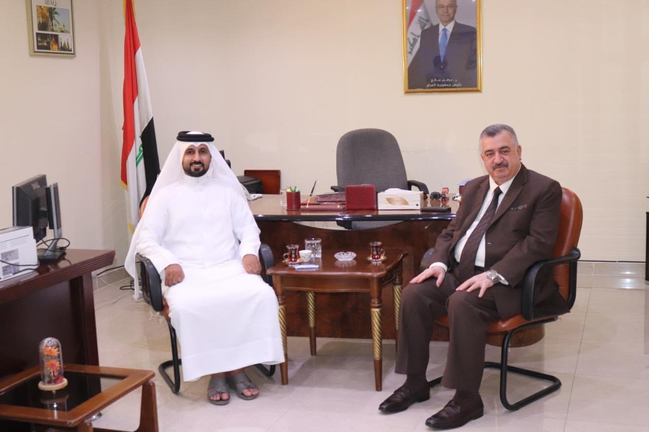 البرزنجي يستقبل الدبلوماسي القطري السيد خالد بن محمد الشهواني