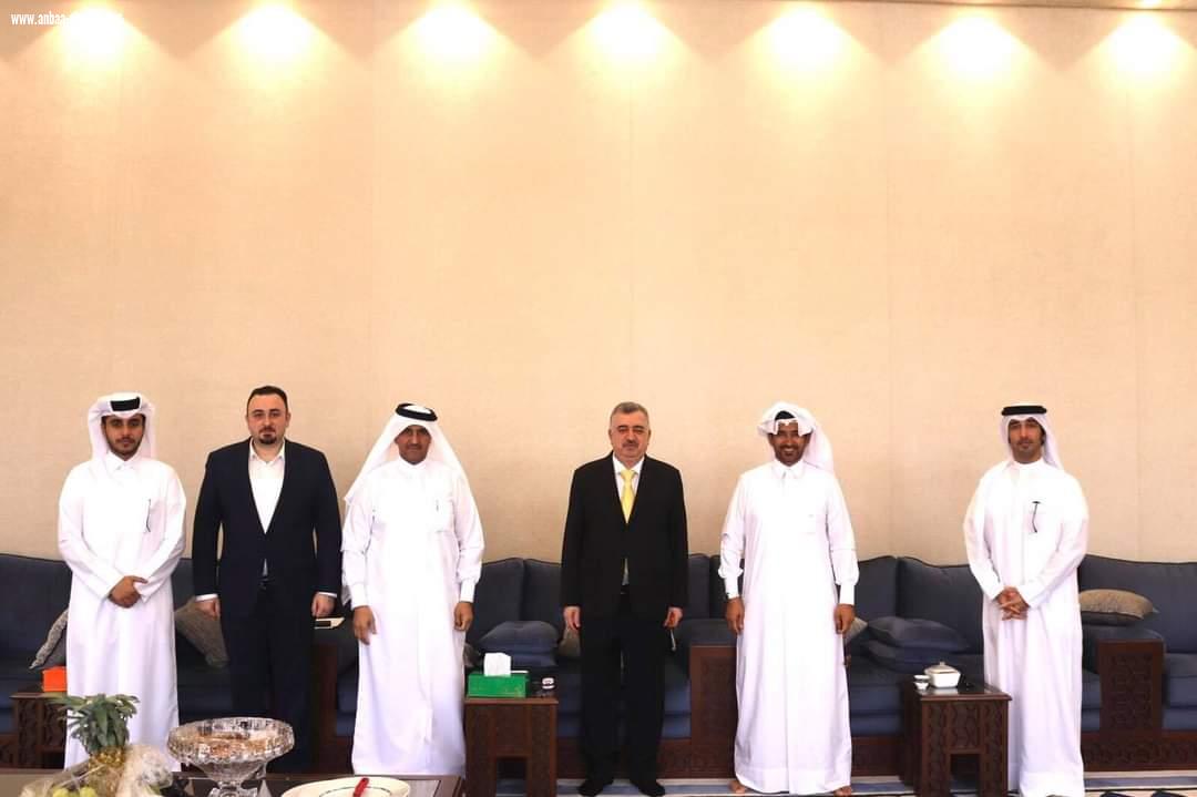 االسفير عمر البرزنجي يزور مجلس الشيخ محمد بن حمد الهاجري لتقديم التهنئة بمناسبة عيد الأضحى المبارك