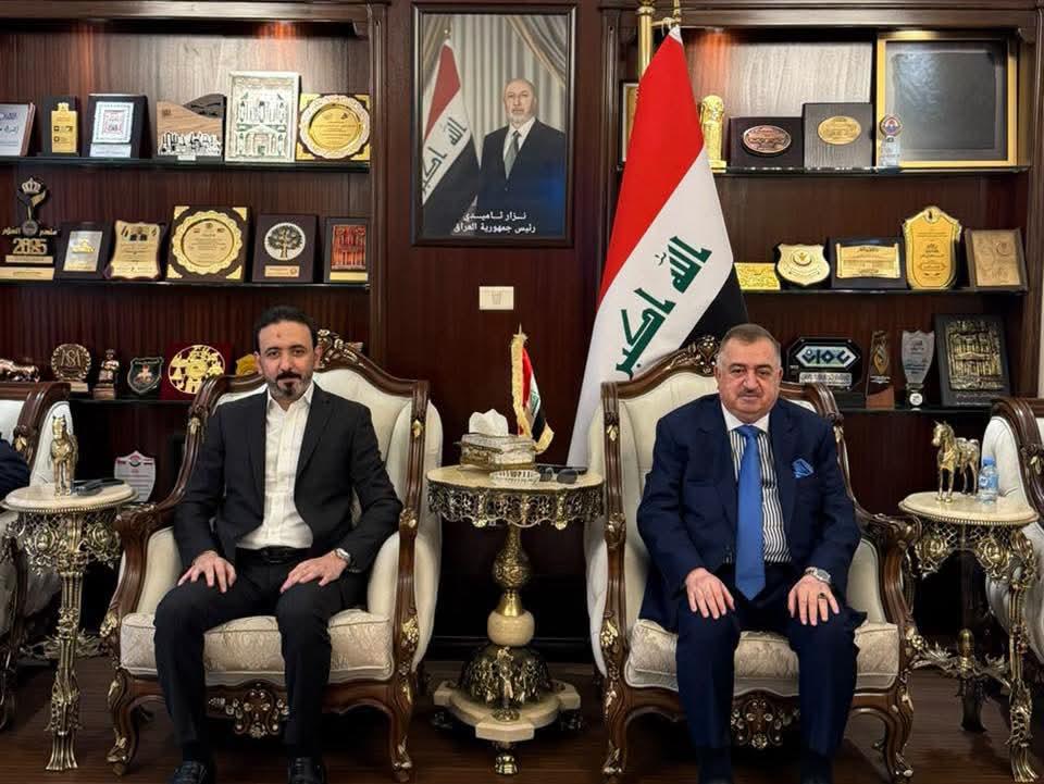 سفير جمهورية العراق لدى المملكة الأردنية الهاشمية يستقبل وكيل وزارة التجارة العراقية للشؤون الاقتصادية