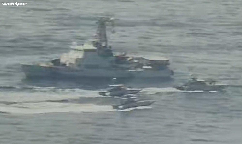 قوارب ايرانية تقترب من سفن اميركية في الخليج