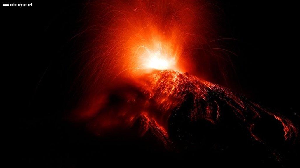 شاهد.. اللحظات الأولى لثوران أكبر بركان في أوروبا