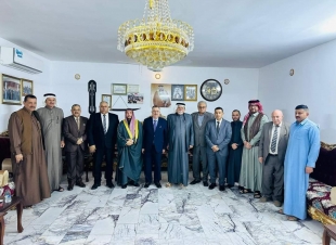 الوكيل البرزنجي يلبّي دعوة شيخ عام جبور الدهامش