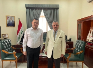 السفير البرزنجي يستقبل مدير المبيعات في شركة GBI 