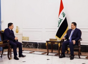 رئيس مجلس الوزراء السيد محمد شياع السوداني يستقبل وزير الشؤون الخارجية والتعاون الأفريقي في المغرب