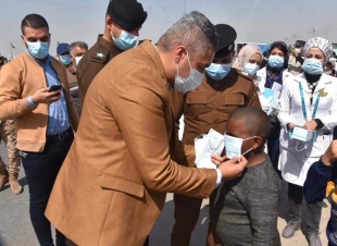 تتواصل جهود قطاع الدورة للرعاية  الصحية الاولية في تنفيذ الحملات الميدانية على طريق سير زائري الامام موسى الكاظم(ع) 