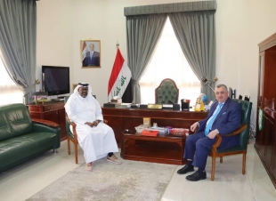 السفير البرزنجي يستقبل في مكتبه سعادة السيد محمد بن بطي بن سالم العبدالله