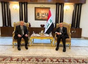 البرزنجي يشارك  نائب رئيس مجلس الوزراء وزير الخارجية  فؤاد حسين بوفاة عقيلته .