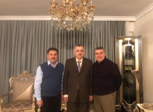 البرزنجي يستقبل كاك كاوه راجي وكاك كمال طاهر 