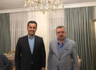 السفير البرزنجي يستقبل الشيخ سوران سيد خلف البرزنجي مسؤول منطقة السليمانية وحلبجة لمؤسسة البارزاني الخيرية