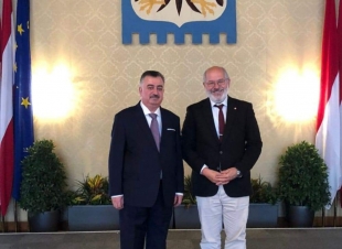 وكيل وزارة الخارجية عمر البرزنجي يلبي دعوة نائب برلمان فيينا في النمسا السيد عمر الراوي