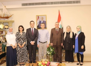 السفير عمر البرزنجي يستقبل رئيس وأعضاء ملتقى النخبة الثقافي (ديدارى پێشڕەوى كەلتورى )