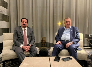 السفير عمر البرزنجي يستقبل السيد مستشار وزارة النفط في  مقر اقامته في العاصمة الاردنية عمان