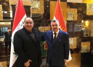 السفير البرزنجي يلتقي بعضو برلمان إقليم كوردستان المحامي ابوبكر هلدني في طريق سفرته الى اربيل عاصمة اقليم كوردستان العراق