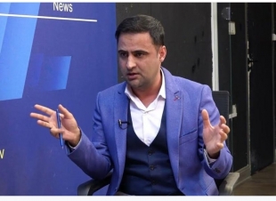 وكيل وزارة الخارجية عمر البرزنجي في لقاء تلفزيوني في قناة السليمانية