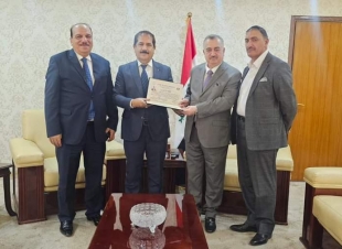 الوكيل البرزنجي يستقبل مدير العلاقات العامة لمؤسسة أعيان ومثقفي بلاد الرافدين