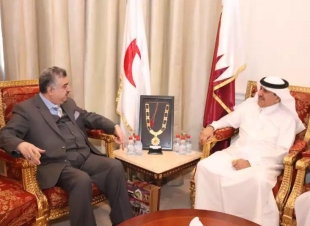  عمر البرزنجي يزور  الامين العام لمنظمة الهلال الاحمر