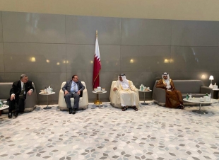 السفير البرزنجي يستقبل معالي وزير العدل والوفد المرافق في زيارة رسمية الى دولة قطر