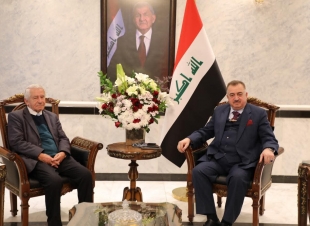 السفير البرزنجي يستقبل الملحق الثقافي الأسبق الدكتور محمد صادق