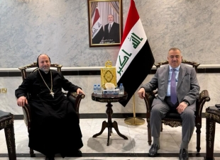 سفير جمهورية العراق لدى المملكة الأردنية الهاشمية يستقبل راعي الكنيسة السريانية الأرثوذكسية في الأردن