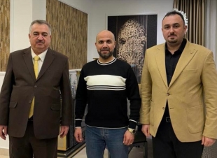 السفير البرزنجي يلتقي مدير عام دائرة المنظمات غير الحكومية أشرف الدهان