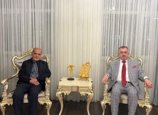 الوكيل البرزنجي يستقبل الأستاذ عبدالله قرەداغي