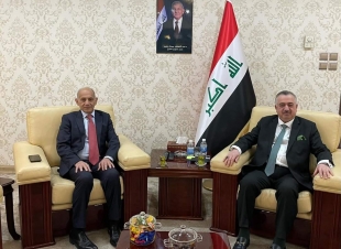 الوكيل البرزنجي يستقبل السفير د. جواد الهنداوي