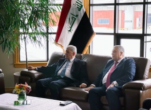  رئيس بعثة جمهورية العراق في كندا  يستقبل  رئيس جمهورية العراق والوفد المرافق له في مطار كوزبي الكندي 