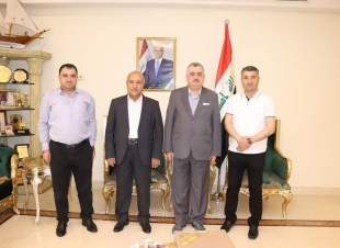 السفير عمر البرزنجي يستقبل أبناء عمته الكرام السيد الشيخ طه الشيخ رؤووف البرزنجي وشقيقه السيد الشيخ يوسف البرزنجي في دار السكن