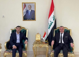 السفير البرزنجي يستقبل الاستاذ حيدر الملا عضو مجلس النواب السابق