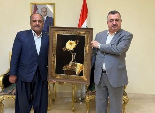 السفير عمر البرزنجي يستقبل رجل الأعمال الايراني الكوردي  السيد محمد نجيب رئيس ادارة مجلس مجموعة شركات ايرانية في محافظة كوردستان الايرانية