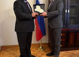 رئيس بعثة جمهورية العراق في كندا يلتقي  سفير روسيا الاتحادية  في مقر السفارة الروسية في العاصمة الكندية اوتاوا