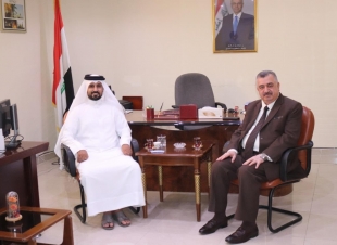 البرزنجي يستقبل الدبلوماسي القطري السيد خالد بن محمد الشهواني