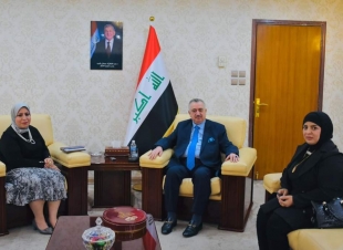 وكيل وزارة الخارجية عمر البرزنجي يستقبل مسؤولة التنظيم النسوي لتيار الفراتين