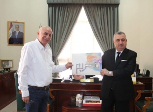 السفير البرزنجي يستقبل الفنان بشار علي