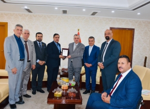 الوكيل البرزنجي يستقبل وفدًا من اللجنة البارالمبية الوطنية العراقية