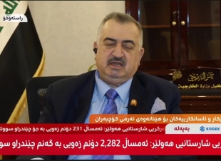 قناة روداو الفضائية تُجري لقاءً تلفزيونيًا مع وكيل وزارة الخارجية البرزنجي (باللغة الكوردية