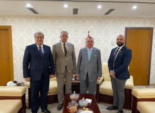 الوكيل البرزنجي يستقبل رئيس جامعة التراث